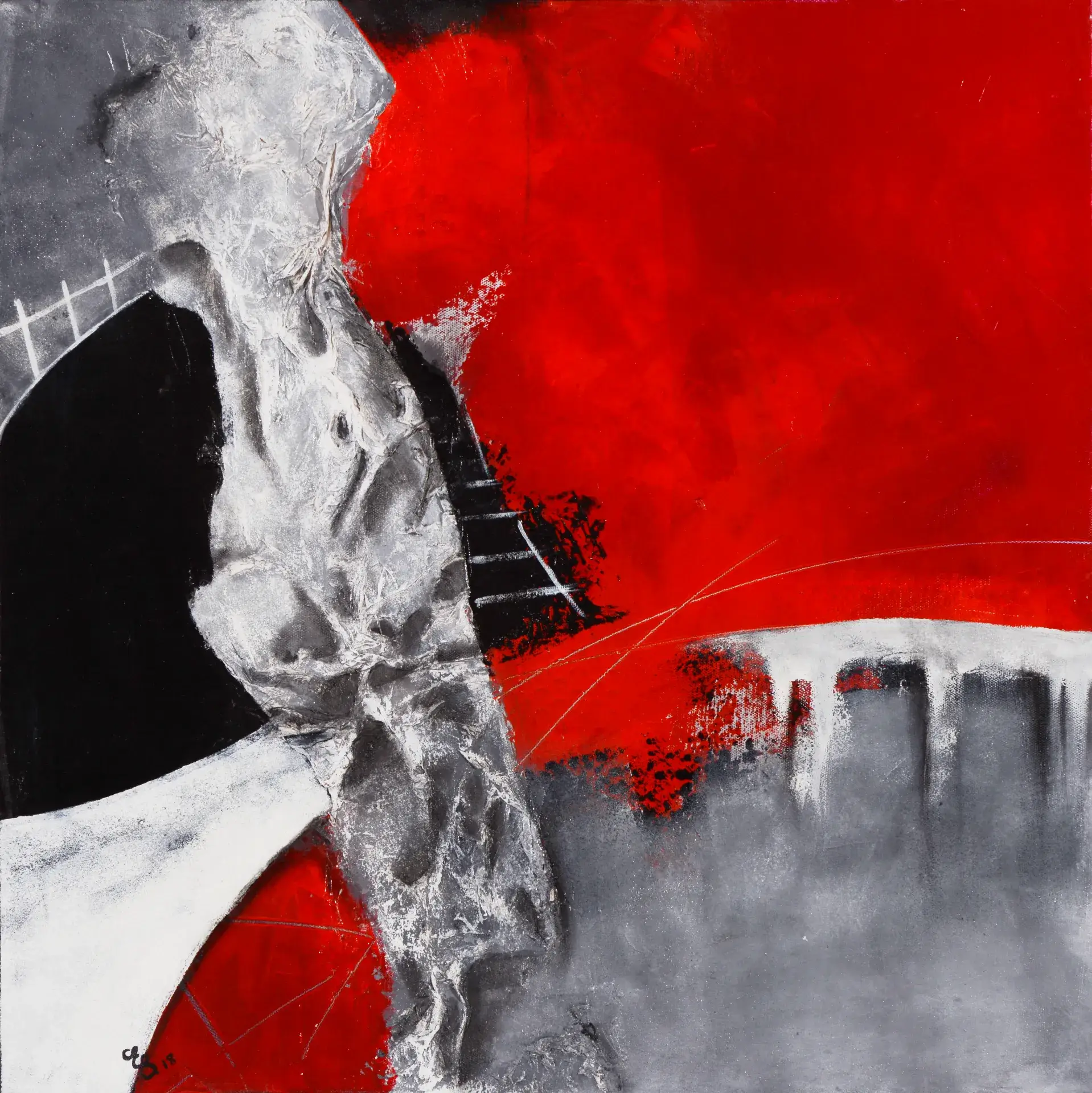 Brücken bauen – Kunstwerk von Elisabeth Suter als Fine Art Print