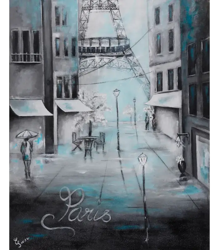 Kunstdruck Paris | von Elisabeth Suter Kunstdruck von "Paris", Elisabeth Suters Hommage an die Stadt der Liebe.