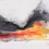 Originalwerk Ausbrechen von Elisabeth Suter – abstrakte Malerei mit Schwarz, Rot, Orange und Weiß