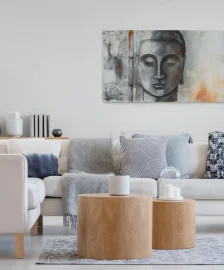 "Buddha" - ein Kunstwerk von Elisabeth Suter, das Ruhe und Gleichgewicht